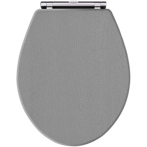 Hudson Reed Richmond Soft Close Toilet Seat - Grey - Round Hudson Reed Richmond Soft Close Toilet Seat - Grey - Round