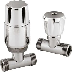 Balterley - Thermostatic Radiator Valve - Straight - Chrome - Radiator Valve Balterley - Thermostatic Radiator Valve - Straight - Chrome - Radiator Valve