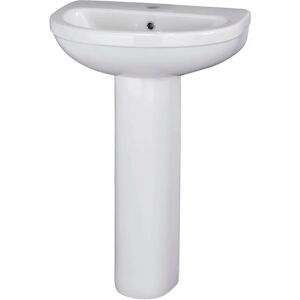Balterley Vito 1 Tap Hole Basin & Full Pedestal - 550mm Balterley Vito 1 Tap Hole Basin & Full Pedestal - 550mm