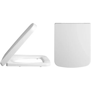 Balterley Square Top Fix Soft Close Toilet Seat - White - Toilet Seat Balterley Square Top Fix Soft Close Toilet Seat - White - Toilet Seat