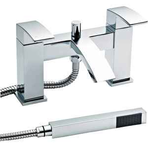 Balterley Aster Bath Shower Mixer Chrome - Modern Waterfall, Deck Mount, Shower Kit Balterley Aster Bath Shower Mixer Chrome - Modern Waterfall, Deck Mount, Shower Kit