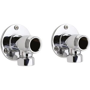 Balterley Backplate Elbow Unions - Pair - Chrome - Plumbing Fittings Balterley Backplate Elbow Unions - Pair - Chrome - Plumbing Fittings