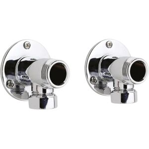 Balterley Backplate Elbow Unions - Pair - Chrome - Plumbing Fittings Balterley Backplate Elbow Unions - Pair - Chrome - Plumbing Fittings