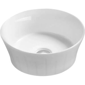 Nuie Nuie Bathroom Round Sit-On Countertop Vessel Basin - White Nuie Nuie Bathroom Round Sit-On Countertop Vessel Basin - White