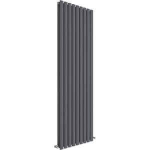Hudson Reed Revive Double Vertical Radiator Anthracite - Heating Rad Hudson Reed Revive Double Vertical Radiator Anthracite - Heating Rad