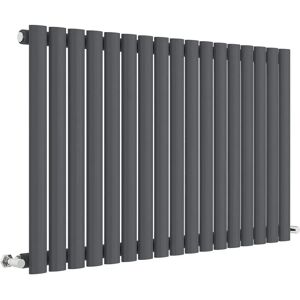 Hudson Reed Revive Horizontal Radiator - Anthracite Grey - 600x992mm Heating Rad Hudson Reed Revive Horizontal Radiator - Anthracite Grey - 600x992mm Heating Rad