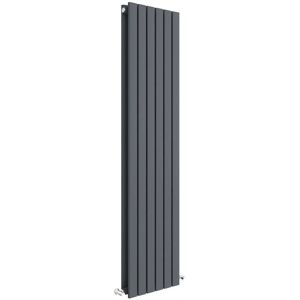 Hudson Reed Sloane Double Vertical Designer Radiator - Anthracite Grey - 1500x354mm - Radiator Hudson Reed Sloane Double Vertical Designer Radiator - Anthracite Grey - 1500x354mm - Radiator