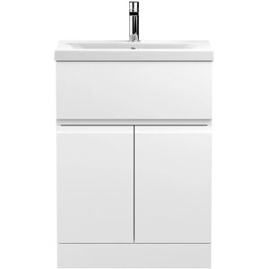 Hudson Reed Urban 600mm Satin White Bathroom Vanity Unit Floor Standing Hudson Reed Urban 600mm Satin White Bathroom Vanity Unit Floor Standing