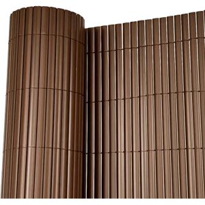 Oypla - 1m x 4m Brown PVC - Brown - Fencing privacy screen Oypla - 1m x 4m Brown PVC - Brown - Fencing privacy screen