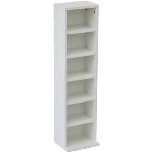 Oypla White 6-Tier CD DVD Book Shelf Storage Tower - Fits 102 CDs Oypla White 6-Tier CD DVD Book Shelf Storage Tower - Fits 102 CDs