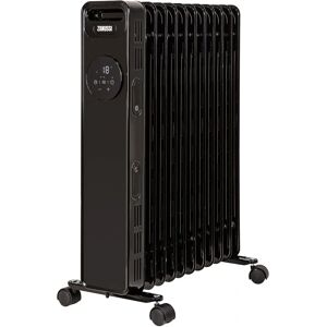 Zanussi Black 2300W Oil Filled Radiator - Electric Heater Zanussi Black 2300W Oil Filled Radiator - Electric Heater
