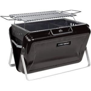 George Foreman GFPTBBQ1005B Portable Charcoal BBQ - Black George Foreman GFPTBBQ1005B Portable Charcoal BBQ - Black