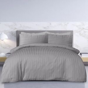 Sleepdown Gray Satin Cotton Bedding Set - Bed Linen for Stylish Bedrooms Sleepdown Gray Satin Cotton Bedding Set - Bed Linen for Stylish Bedrooms