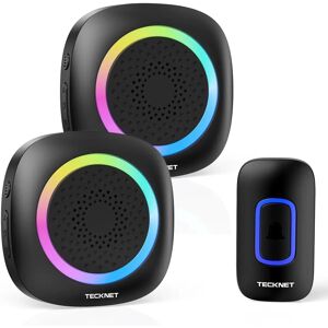 TeckNet - Sonnette sans fil en ligne - Lumière RGB - Doorbell - Publicité TeckNet - Sonnette sans fil en ligne - Lumière RGB - Doorbell - Publicité