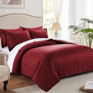 Imperial Rooms - Red Stripe Duvet Cover - Single - Bedding Set Imperial Rooms - Red Stripe Duvet Cover - Single - Bedding Set