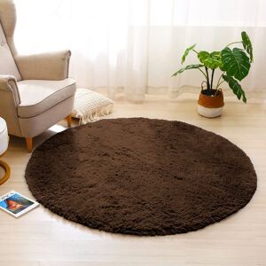 Imperial Round Shaggy Brown 120x120cm Rug Imperial Round Shaggy Brown 120x120cm Rug