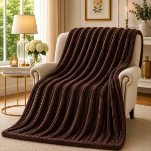 ASPIRE HOMEWARE - King Coffee Blanket - Coffee - King - Fleece Blanket ASPIRE HOMEWARE - King Coffee Blanket - Coffee - King - Fleece Blanket