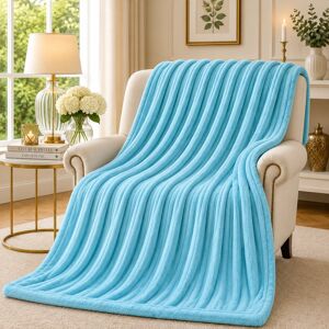ASPIRE HOMEWARE - King Fleece Blanket - Light Blue - Blanket ASPIRE HOMEWARE - King Fleece Blanket - Light Blue - Blanket