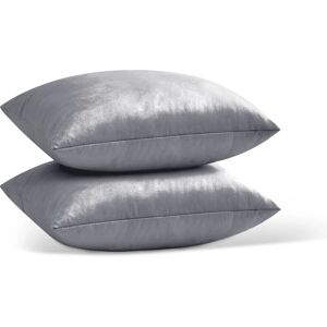 Imperial Rooms - Crushed Velvet Cushion Covers - Silver Imperial Rooms - Crushed Velvet Cushion Covers - Silver