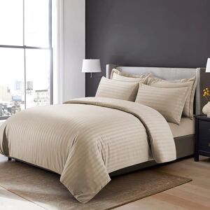 Imperial Rooms Beige Duvet Cover Set - Double Stripe Bedding Imperial Rooms Beige Duvet Cover Set - Double Stripe Bedding
