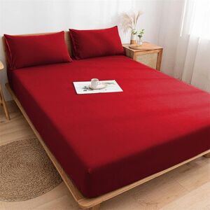 Imperial Rooms - Red Burgundy - King Size - Fitted Sheet Imperial Rooms - Red Burgundy - King Size - Fitted Sheet