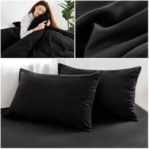 Imperial Rooms Black Double Reversible Duvet Cover Set - Bedding Imperial Rooms Black Double Reversible Duvet Cover Set - Bedding