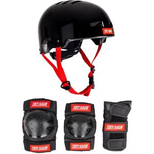 Set de protection Tony Hawk Kids - Noir / Rouge - Grand X-large - Équipement de protection - Publicité Set de protection Tony Hawk Kids - Noir / Rouge - Grand X-large - Équipement de protection - Publicité