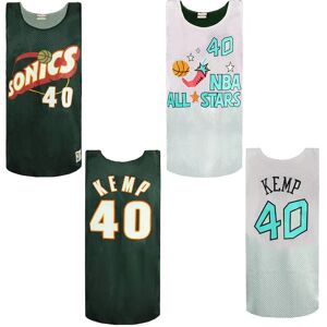 Mitchell & Ness Mens Shawn Kemp Sonics Reversible Mesh Tank Top - Multicolour - Size Medium Mitchell & Ness Mens Shawn Kemp Sonics Reversible Mesh Tank Top - Multicolour - Size Medium
