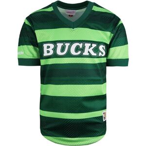 Mitchell & Ness NBA Bucks Mesh T-Shirt - Green Mitchell & Ness NBA Bucks Mesh T-Shirt - Green