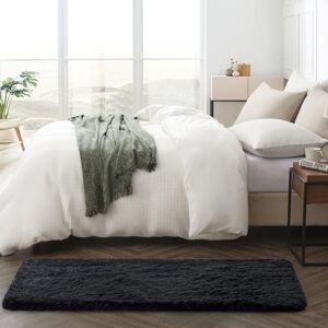 Oxford Homeware Black 80cm x 150cm Non Slip Rug - Area Rug Oxford Homeware Black 80cm x 150cm Non Slip Rug - Area Rug