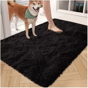 Imperial Rooms - 60x110 cm shaggy rug - Black - Rug Imperial Rooms - 60x110 cm shaggy rug - Black - Rug