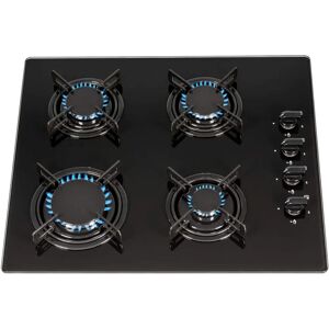 Sia GHG612BL 60cm Black 4 Burner Gas Hob - Cooktop Sia GHG612BL 60cm Black 4 Burner Gas Hob - Cooktop