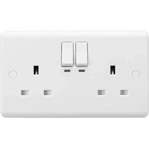 Knightsbridge Model - Curved Edge Smart Wifi Plug Socket - Double 2 Gang Knightsbridge Model - Curved Edge Smart Wifi Plug Socket - Double 2 Gang