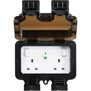 MLA Knightsbridge IP66 13A 2G DP RCD Outdoor Socket - Outdoo... MLA Knightsbridge IP66 13A 2G DP RCD Outdoor Socket - Outdoo...