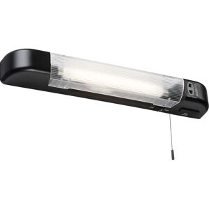 Knightsbridge LED Shaver Light - Dual USB - Black 230V 6W Knightsbridge LED Shaver Light - Dual USB - Black 230V 6W