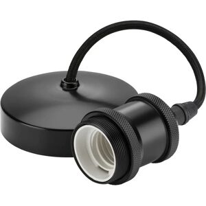 Knightsbridge Vintage Pendant Set - E27 6 - Black Matte - 80W Knightsbridge Vintage Pendant Set - E27 6 - Black Matte - 80W