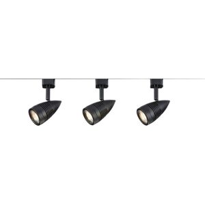 Knightsbridge TRKSP4 1m Dimmable Track Spotlight Kit - Black - Light Fixtures Knightsbridge TRKSP4 1m Dimmable Track Spotlight Kit - Black - Light Fixtures
