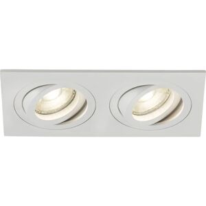 Knightsbridge - Ambar Twin Tilt Downlight Square White - Downlight Knightsbridge - Ambar Twin Tilt Downlight Square White - Downlight