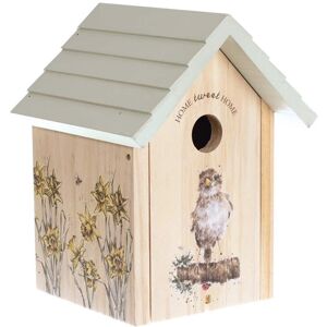 Wrendale Designs Sparrow Bird House - Natural Wood, Decorative, Easy Clean Wrendale Designs Sparrow Bird House - Natural Wood, Decorative, Easy Clean