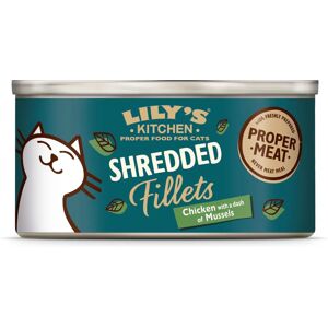 Lily's Kitchen Chicken with Mussel Shredded Fillets Cat Food - Complete & Natural Lily's Kitchen Chicken with Mussel Shredded Fillets Cat Food - Complete & Natural