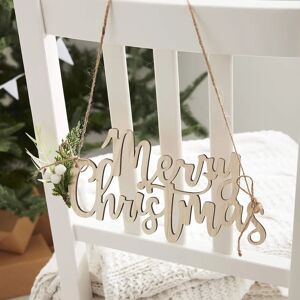 Ginger Ray Wooden Eco Merry Christmas Chair Decorations - Christmas Type Ginger Ray Wooden Eco Merry Christmas Chair Decorations - Christmas Type