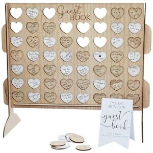 Ginger Ray Unisex Four In A Row Guest Book - Wedding & Hen Party Game Ginger Ray Unisex Four In A Row Guest Book - Wedding & Hen Party Game
