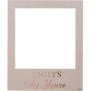 Ginger Ray Rose Gold Baby Shower Photo Frame - Customisable Blush Party Decorations Ginger Ray Rose Gold Baby Shower Photo Frame - Customisable Blush Party Decorations