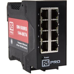 RS PRO Commutateur Ethernet 8 Ports Rail DIN - Ethernet 10/100 Mbps RS PRO Commutateur Ethernet 8 Ports Rail DIN - Ethernet 10/100 Mbps