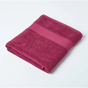 Homescapes Burgundy Bath Sheet - Bath Sheet, Turkish Cotton, Soft Homescapes Burgundy Bath Sheet - Bath Sheet, Turkish Cotton, Soft