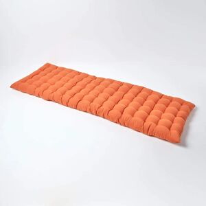 Homescapes Burnt Orange Bench Cushion - 3 Seater Homescapes Burnt Orange Bench Cushion - 3 Seater