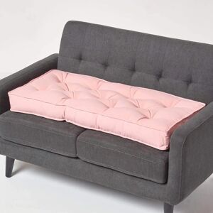 Homescapes Pink 2 Seater Booster Cushion - Supportive Sofa Seat Pad Homescapes Pink 2 Seater Booster Cushion - Supportive Sofa Seat Pad