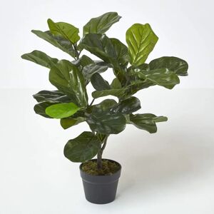 Homescapes Artificial Fiddle Leaf Fig Tree - 70cm Tall - Decor Homescapes Artificial Fiddle Leaf Fig Tree - 70cm Tall - Decor