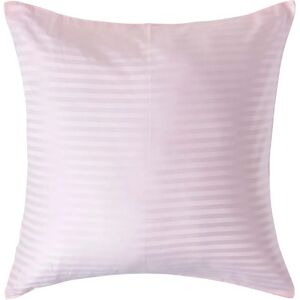 Homescapes Pink Satin Stripe Pillowcase - 60x60cm - Egyptian Cotton Homescapes Pink Satin Stripe Pillowcase - 60x60cm - Egyptian Cotton