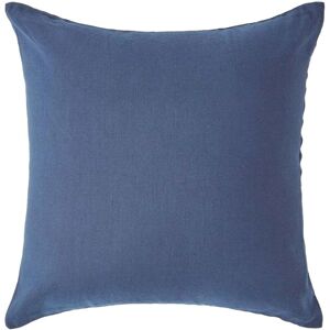 Homescapes Navy Blue Linen Pillowcase - Euro 60x60 cm Homescapes Navy Blue Linen Pillowcase - Euro 60x60 cm